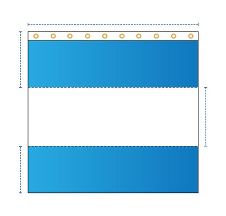 Curtain With Clear Vinyl Panel