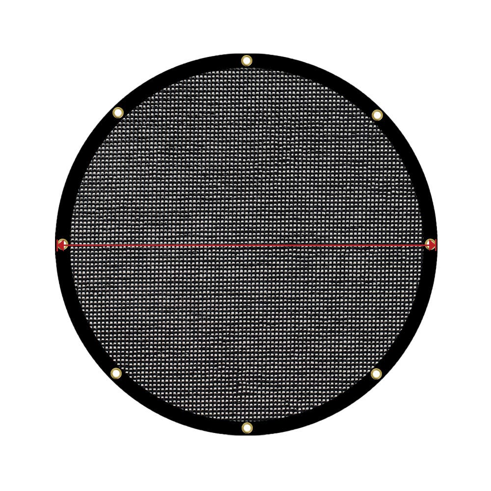 Custom Heavy Duty Round Mesh Tarpaulin - 60% Shade
